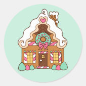 Munt Snoep Huis Stickers (Voorkant)