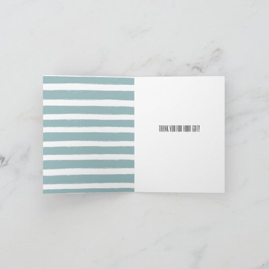 Munt strepen nautical zeester strand bedankt (Binnen)