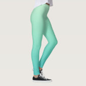 Munt Teal Gradiënt  Leggings (Rechts)