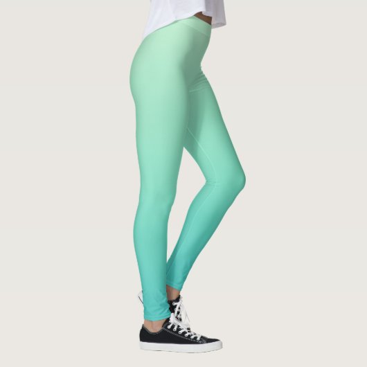 Munt Teal Gradiënt Leggings (Rechts)