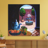 Munt thee Marokko Canvas Afdruk (Insitu (Woonkamer))