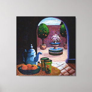 Munt thee Marokko Canvas Afdruk