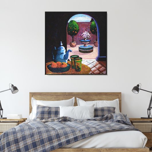 Munt thee Marokko Canvas Afdruk (Insitu (Slaapkamer))