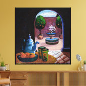 Munt thee Marokko Canvas Afdruk (Insitu (Woonkamer))