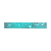 Munt Turquoise Folie Achtergrond Adreslabel Wikkel (Individueel)