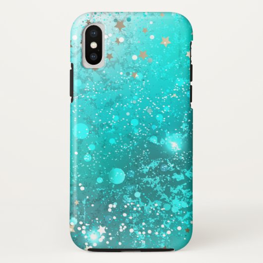 Munt Turquoise Folie Achtergrond Case-Mate iPhone Case (Achterkant)
