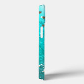Munt Turquoise Folie Achtergrond Case-Mate iPhone Case (Achterkant / Rechts)