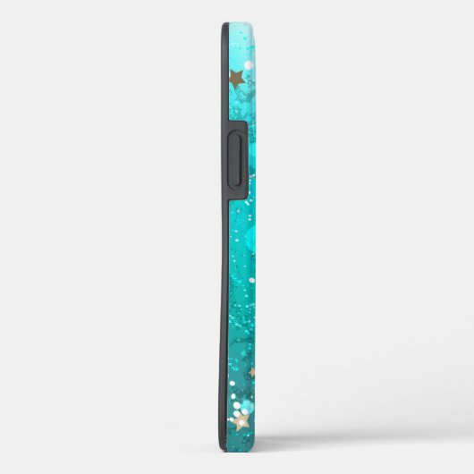 Munt Turquoise Folie Achtergrond Case-Mate iPhone Case (Achterkant / Rechts)