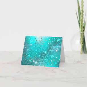 Munt Turquoise Folie Achtergrond Feestdagen Kaart