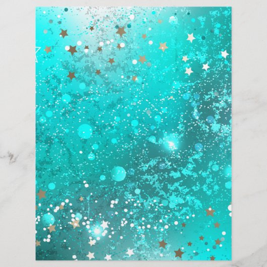Munt Turquoise Folie Achtergrond Flyer (Voorkant)