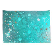 Munt Turquoise Folie Achtergrond Kussensloop (Achterkant-Rechts)