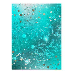 Munt Turquoise Folie Achtergrond Perfect Poster