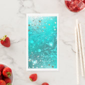 Munt Turquoise Folie Achtergrond Servet (Insitu)