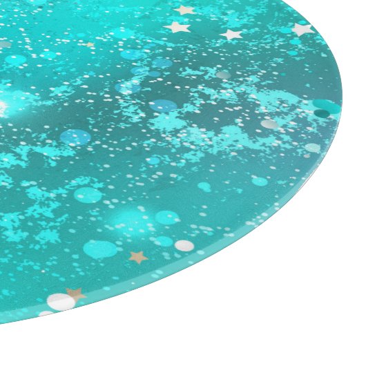 Munt Turquoise Folie Achtergrond Snijplank (Hoek)