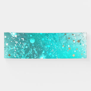 Munt Turquoise Folie Achtergrond Spandoek