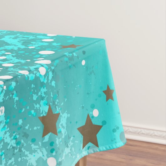 Munt Turquoise Folie Achtergrond Tafelkleed (Voorbeeld)