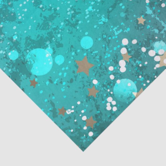 Munt Turquoise Folie Achtergrond Tissuepapier (Detail)