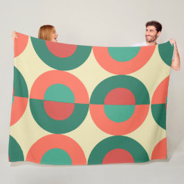 Munt uit de middeleeuwse moderne koraalmint fleece deken