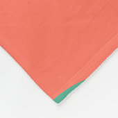 Munt uit de middeleeuwse moderne koraalmint fleece deken (Hoek)