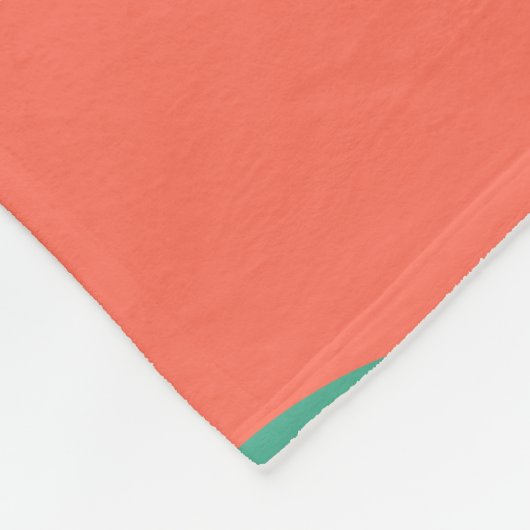 Munt uit de middeleeuwse moderne koraalmint fleece deken (Hoek)