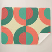 Munt uit de middeleeuwse moderne koraalmint sherpa deken (Voorkant (horizontaal))