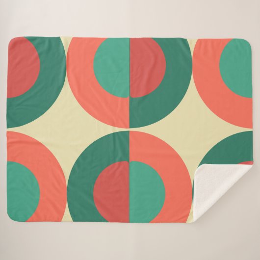 Munt uit de middeleeuwse moderne koraalmint sherpa deken (Voorkant (horizontaal))