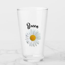 Munt Uitstekende Witte Madeliefjes Bloem Gepersona Glas