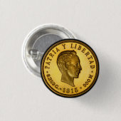 munt van Jose Marti (1915) Ronde Button 3,2 Cm (Voorkant /achterkant)