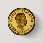 munt van Jose Marti (1915) Ronde Button 3,2 Cm (Voorkant)