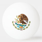 Munt van Wapens Mexico - Vlag van Mexico Pingpongbal (Voorkant)