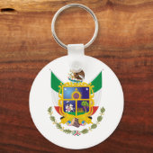 Munt van Wapens Queretaro Officiële Mexico Symbol Sleutelhanger (Voorkant)
