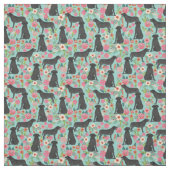 Munt van zwarte lak stof (Swatch)