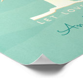 Munt Vingerafdruk Boom Trouwgastenboek Poster (Hoek)