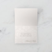 Munt Vintage Kant Parel Bedankkaartjes Bruiloftkaa Bedankkaart (Binnen)