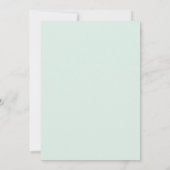Munt Violet Boeket Eucalyptus Bruiloft Kaart (Achterkant)