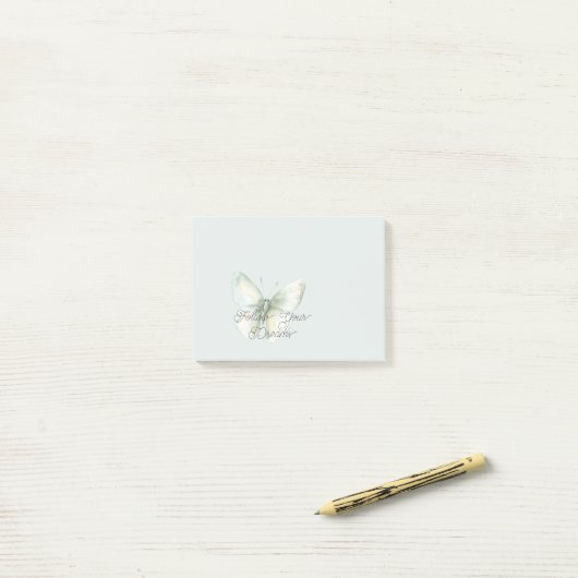 Munt Vlinder Blijdschap Post-it® Notes (Op bureau)