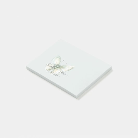 Munt Vlinder Blijdschap Post-it® Notes (Schuin)