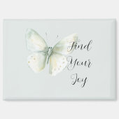 Munt Vlinder Vreugde Magneet (Voorkant)