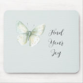 Munt Vlinder Vreugde Muismat (Voorkant)