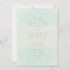 Munt voor elegant land en perzikwouding kaart