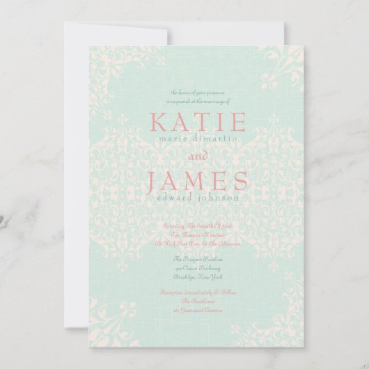 Munt voor elegant land en perzikwouding kaart (Voorkant)