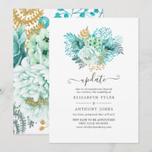 Munt Waterverf Bloemen Bruiloft Update