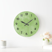 Munt waterverf chic groene pastel grote klok (Huis)