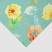 Munt Waterverf papavers Tissuepapier (Detail)