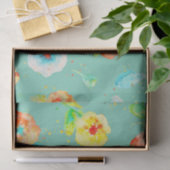 Munt Waterverf papavers Tissuepapier (Geschenk)