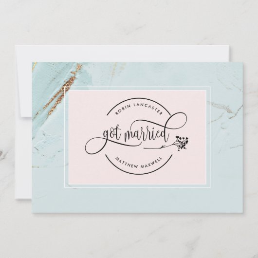 Munt We hebben huwelijksweddenschap/aankondiging v Kaart (Achterkant)