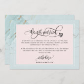 Munt We hebben huwelijksweddenschap/aankondiging v Kaart (Voorkant / Achterkant)