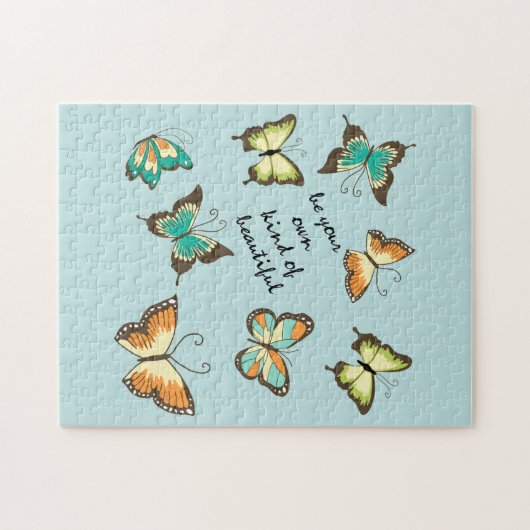 Munt Wees je eigen mooie vlinders Legpuzzel (Horizontaal)