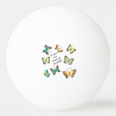 Munt Wees je eigen mooie vlinders Pingpongbal (Achterkant)