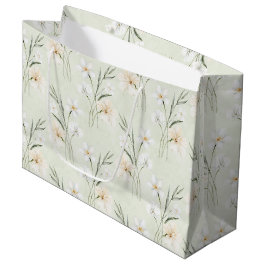 Munt Wit Crème Hibiscus Bloem Bruiloft Groot Cadeauzakje